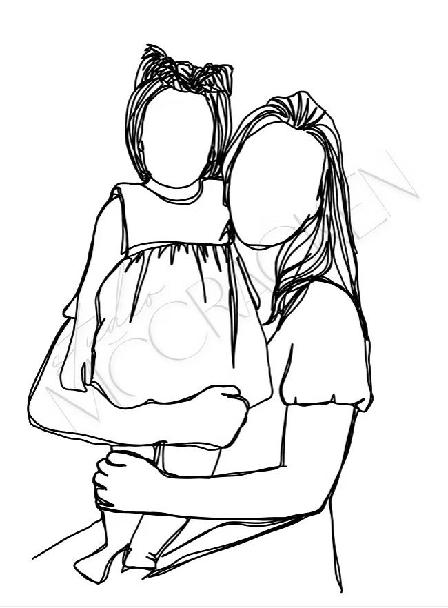 Personalised Digital Line Drawing